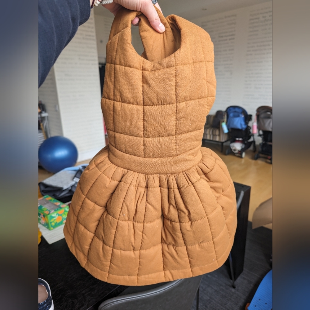 Omamimini Pinafore Quilted Dress 2T